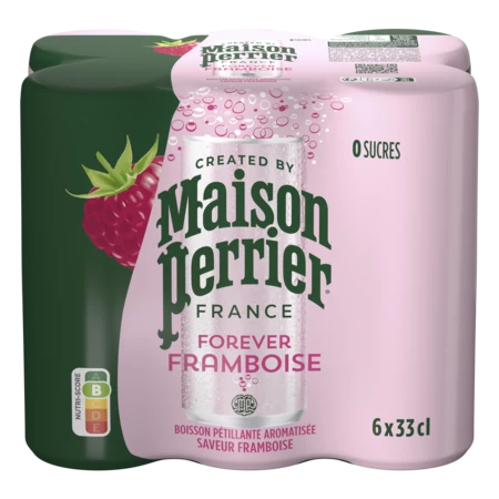 6x33cl Mais Perrier Framboise