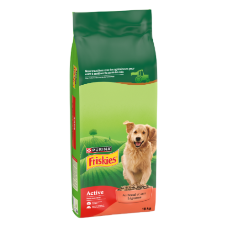 18kg Friskies Cn Active Boeuf
