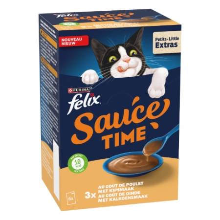 6x45g Felix Sauce Time Plt Din
