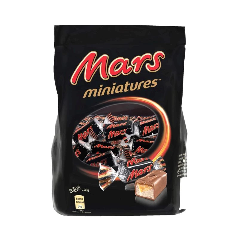 Barras de chocolate miniatura 130g - MARS