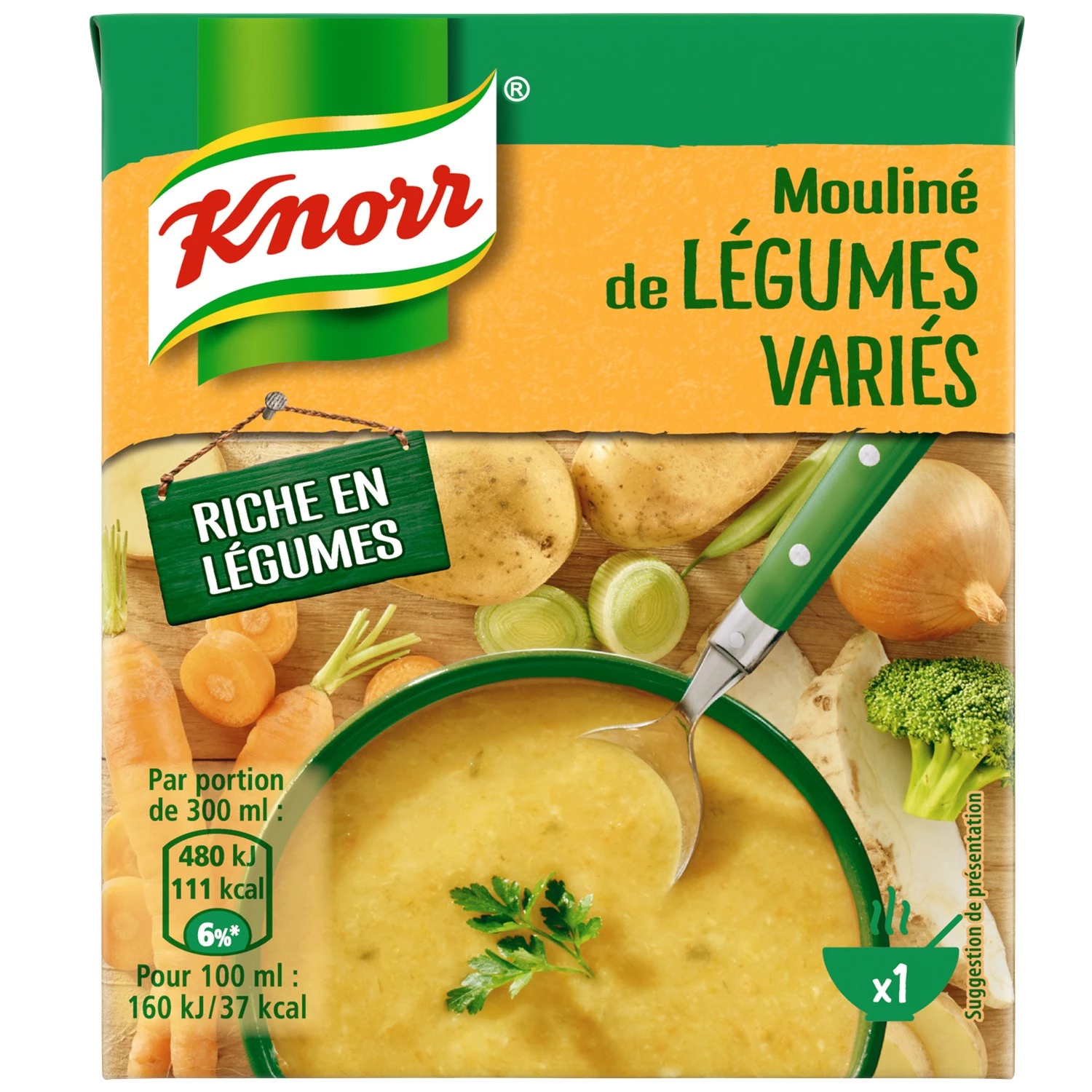 Moulinés 混合蔬菜汤，30cl - KNORR