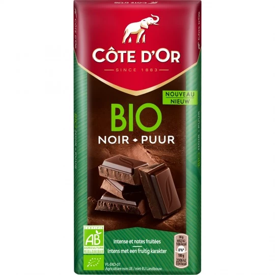 Tablette de chocolat noir Bio 150g - CÔTE D'OR