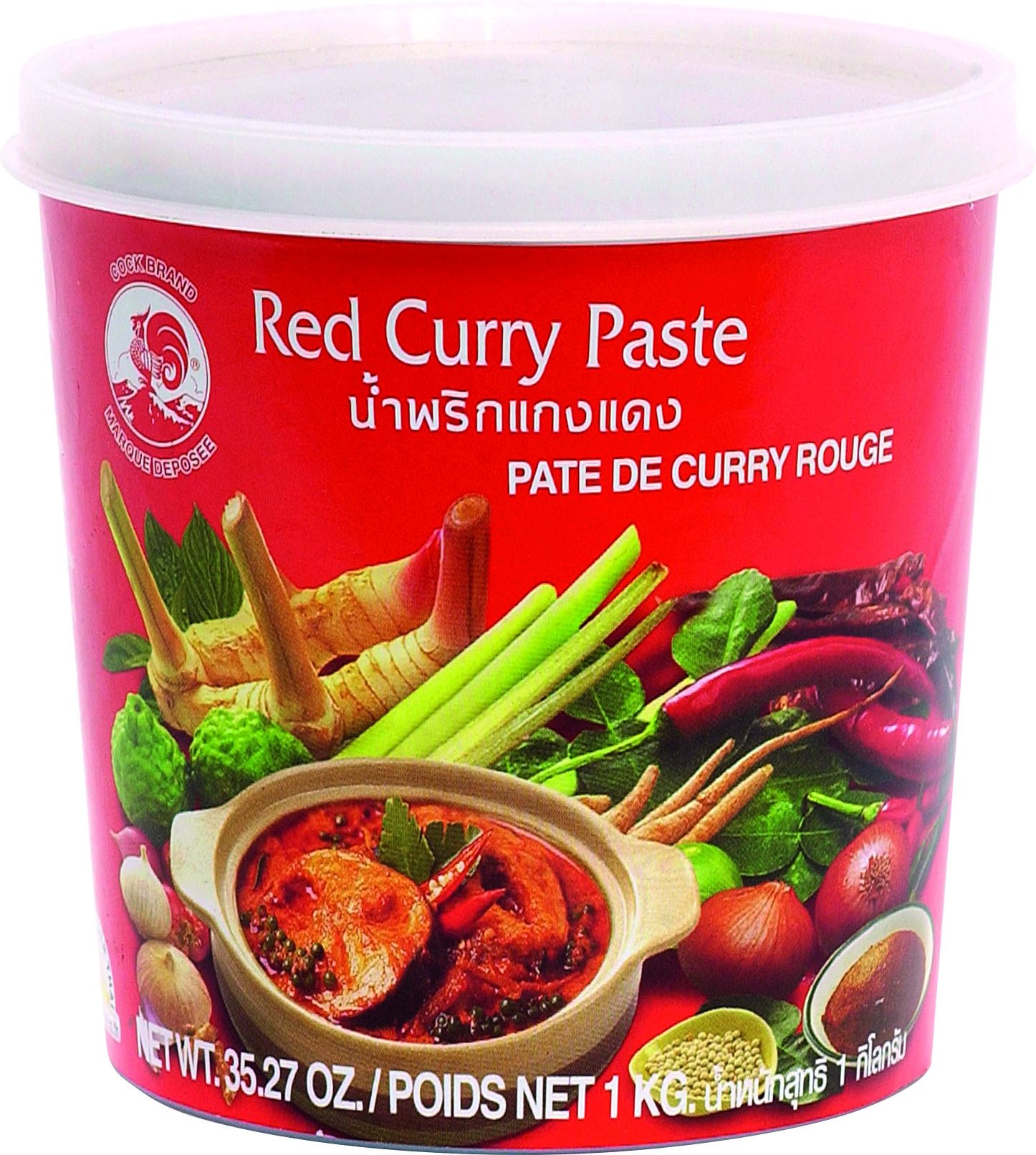 Red Curry Paste 12 X 1 Kg - Cock