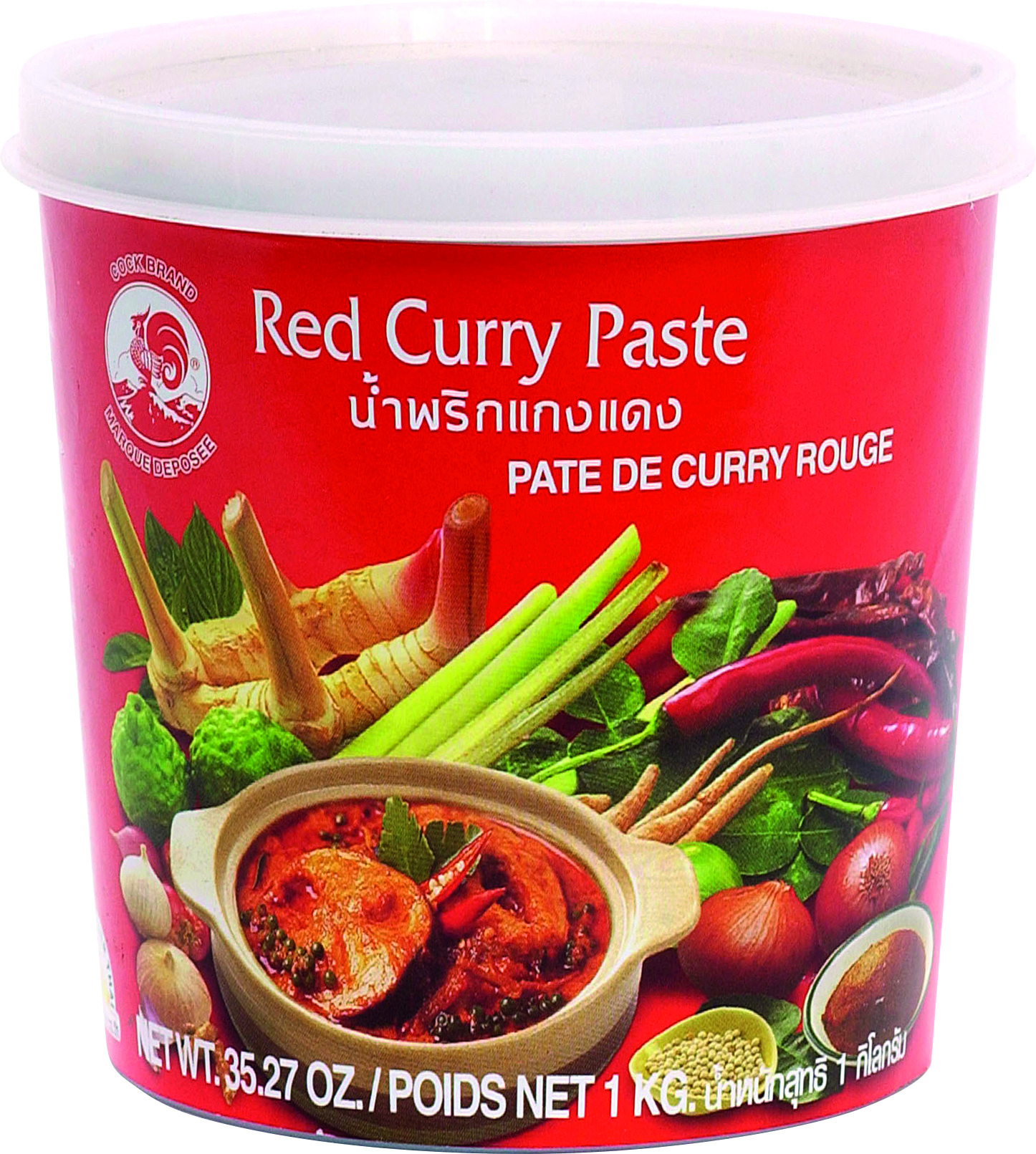 Rode Currypasta 12 X 1 Kg - Cock