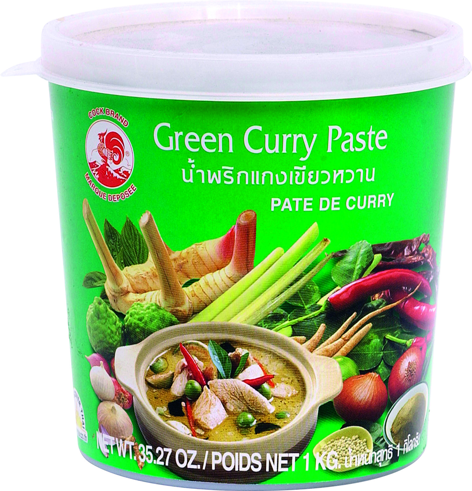Green Curry Paste 12 X 1 Kg - Cock