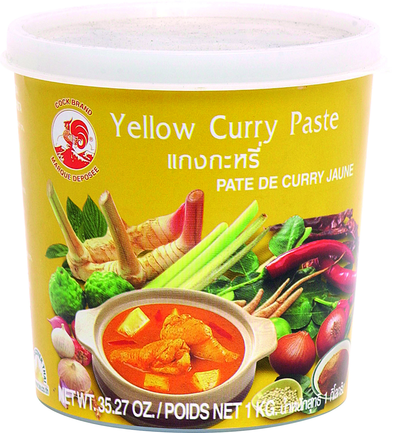 Pâte De Curry Jaune 12 X 1 Kg - Cock