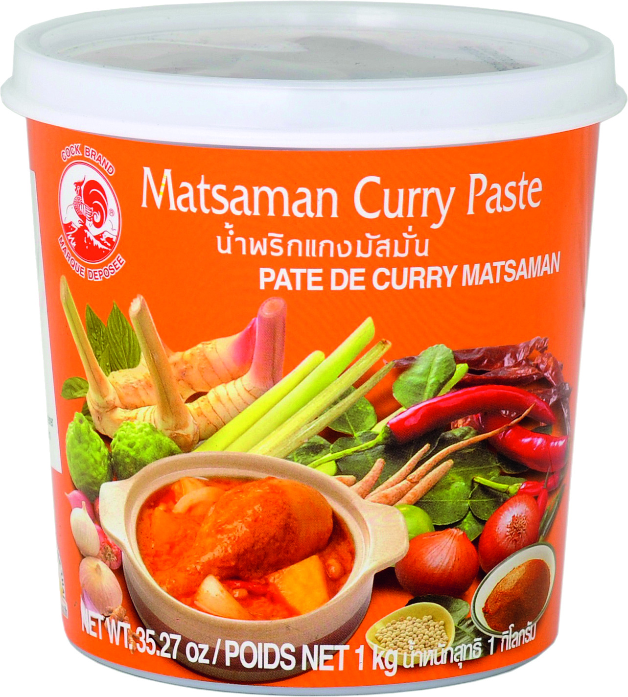 Pasta di curry Massaman 12 x 1 kg - Cock