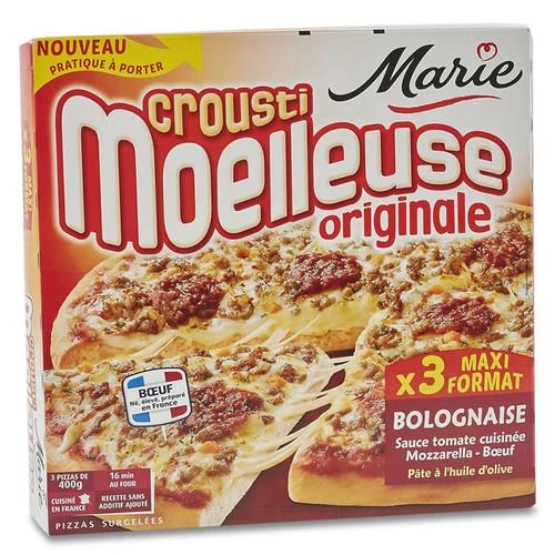 Pizza bolognaise 3x400g - MARIE