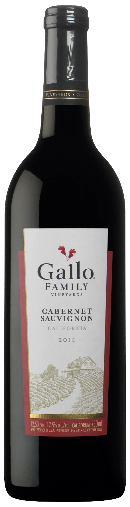 Vin Rouge de Californie Cabernet Sauvignon 2010, 13°, 75cl - GALLO FAMILY