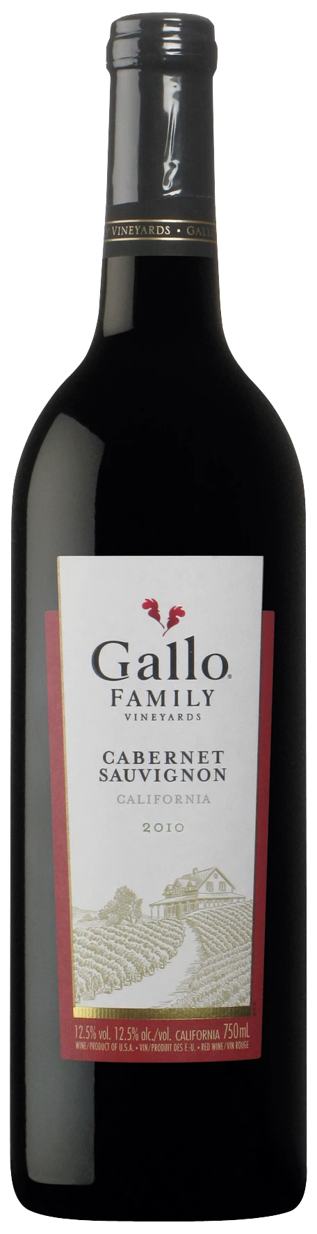 Kalifornischer Rotwein Cabernet Sauvignon 2010, 13°, 75cl - GALLO FAMILY