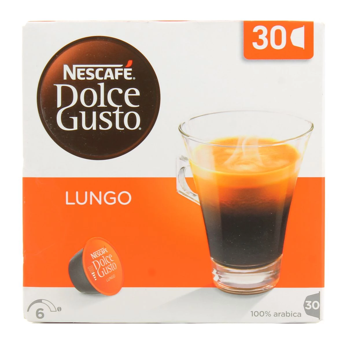 قهوة طويلة ×30 كبسولة 210 جرام - NESCAFÉ DOLCE GUSTO