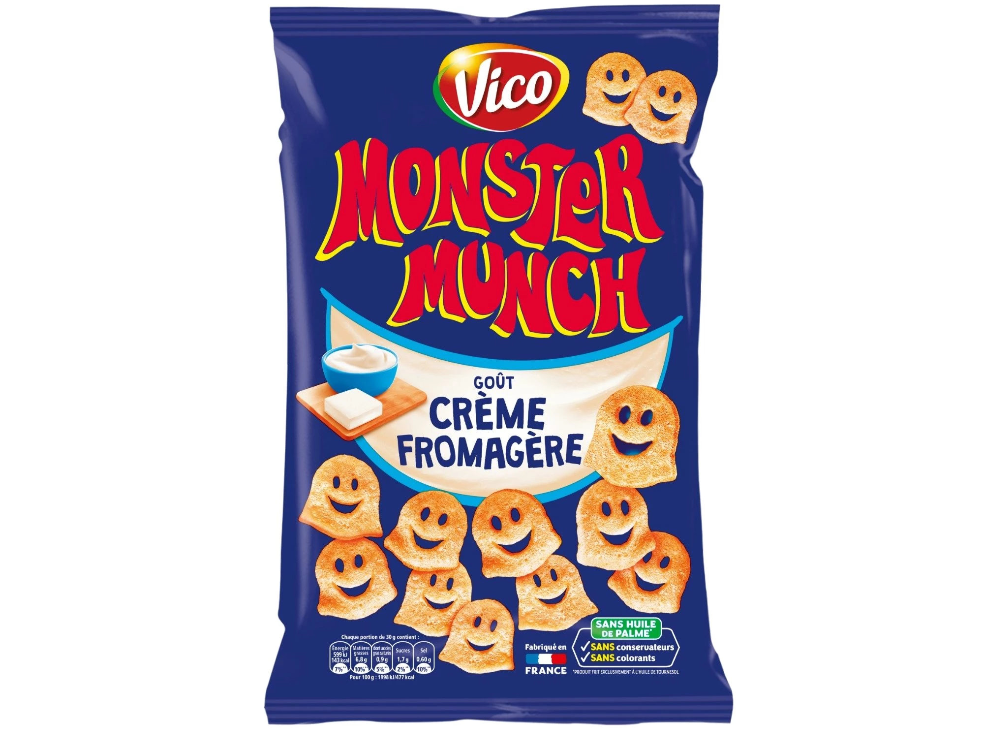Monster Munch goût crème fromagère 85g - VICO