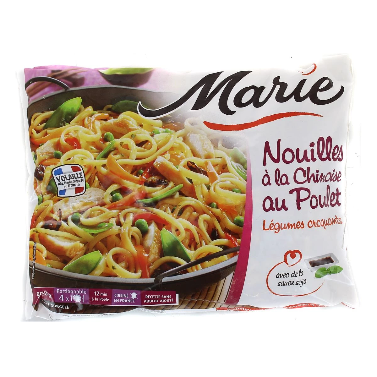 Chinese noodles with chicken & crunchy vegetables 900g - MARIE