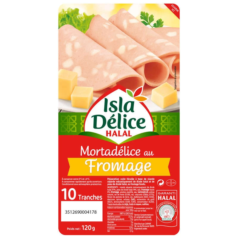 Mortadelle Fromage 10t 120g