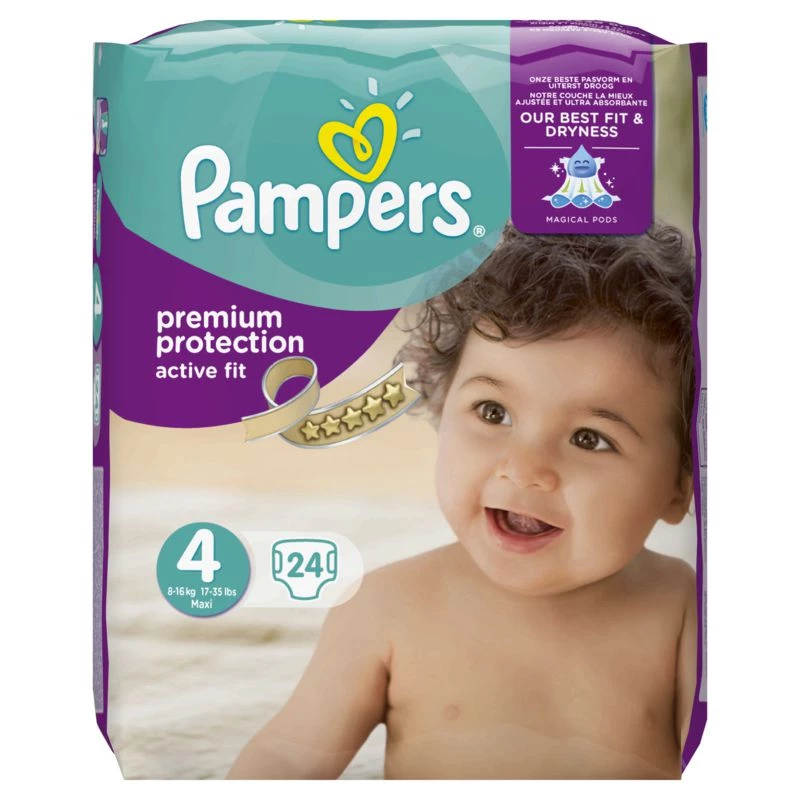 Couches Premium protection T4 X24 - PAMPERS