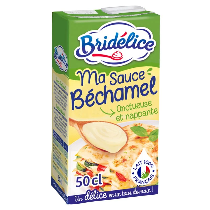 Sauce Béchamel onctueuse et nappante 50cl - BRIDELICE