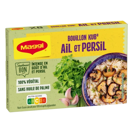 80g X8 Bouillon Kub Ail Pers