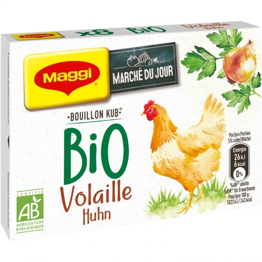 Brodo di kub di pollame biologico x8 - MAGGI