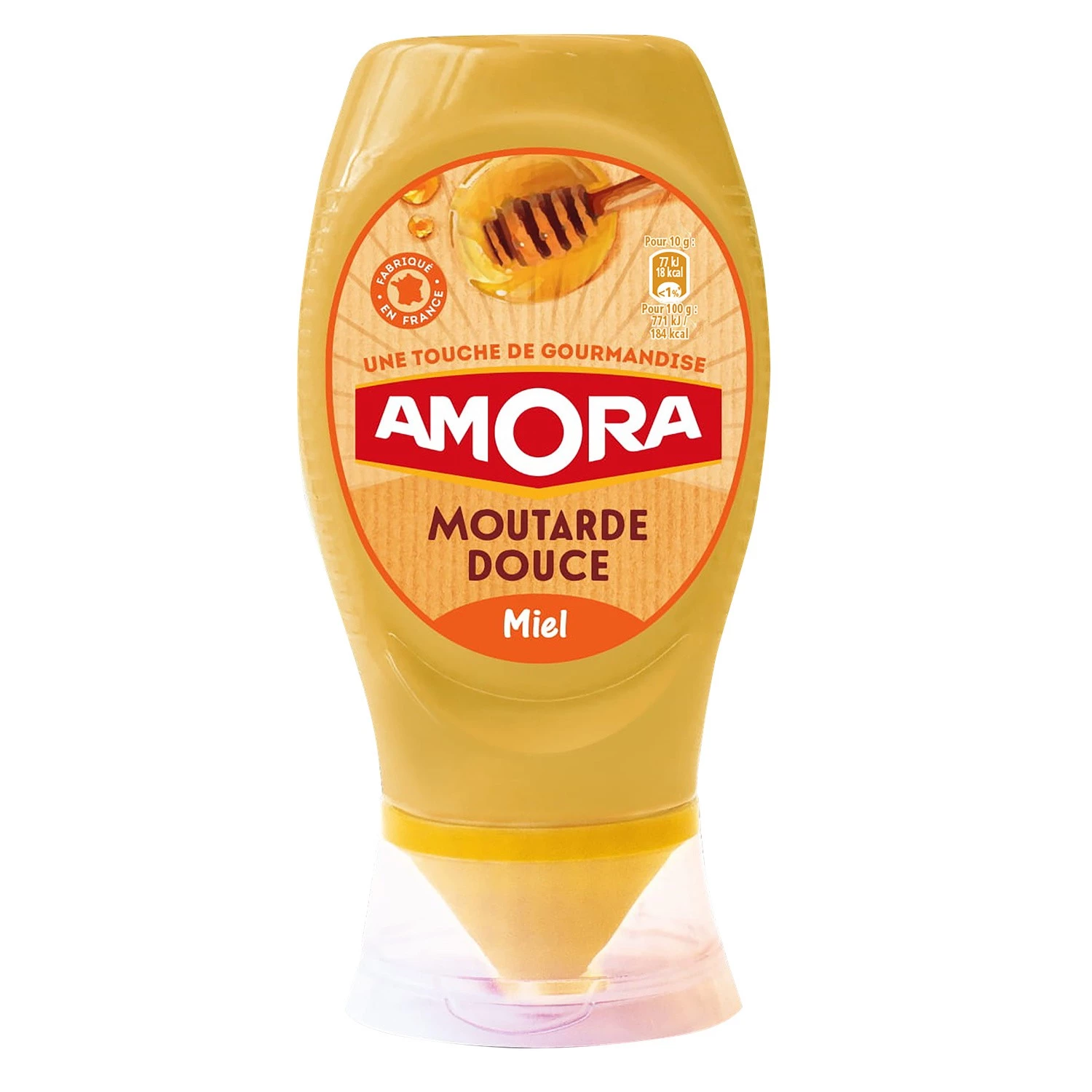 Moutarde douce miel 260g - AMORA