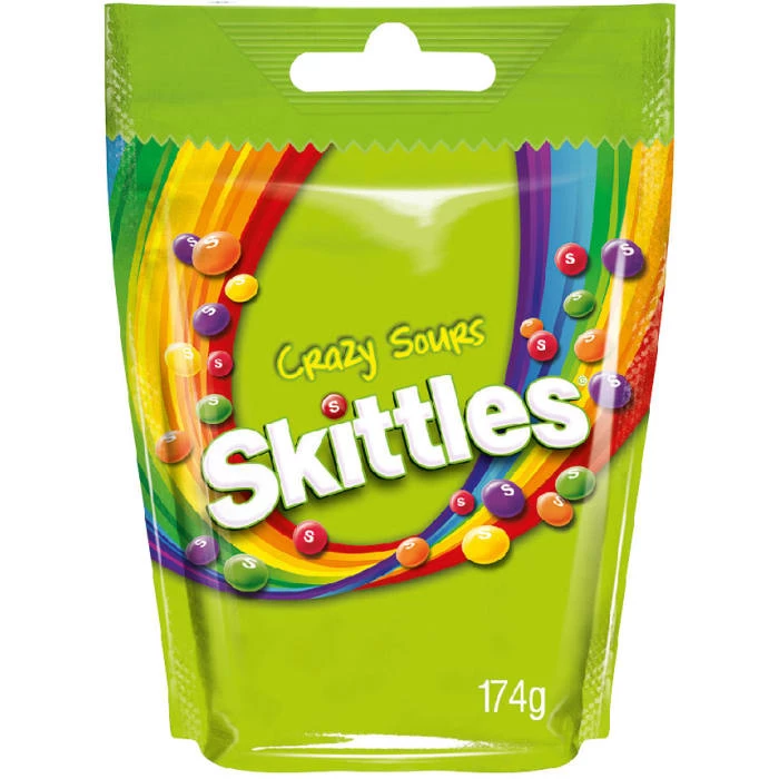 Sour Fruit Flavor Candy; 174g - SKITTLES