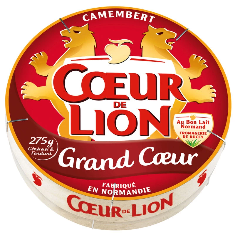 Fromage Camembert Grand Coeur de lion 275g - PRESIDENT