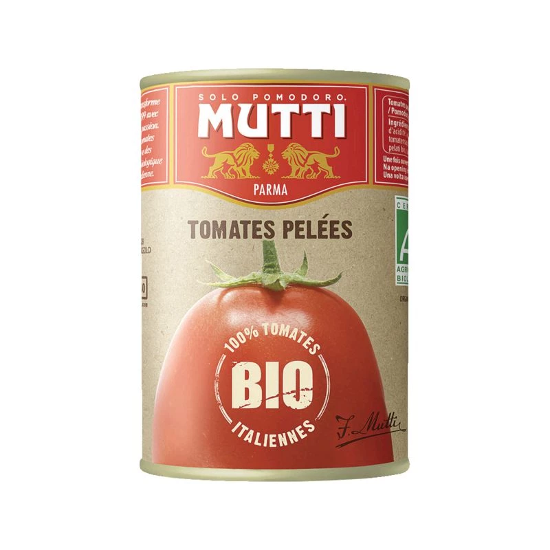 Tomate Pelées BIO, 400g - MUTTI