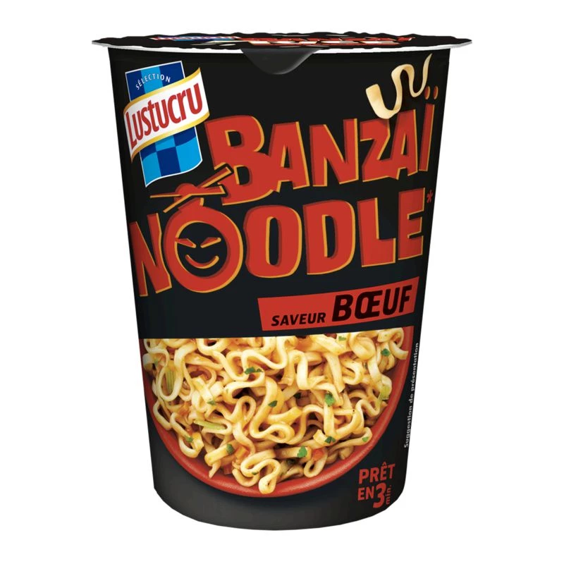 Banzai Noodle bœuf 60g - LUSTUCRU