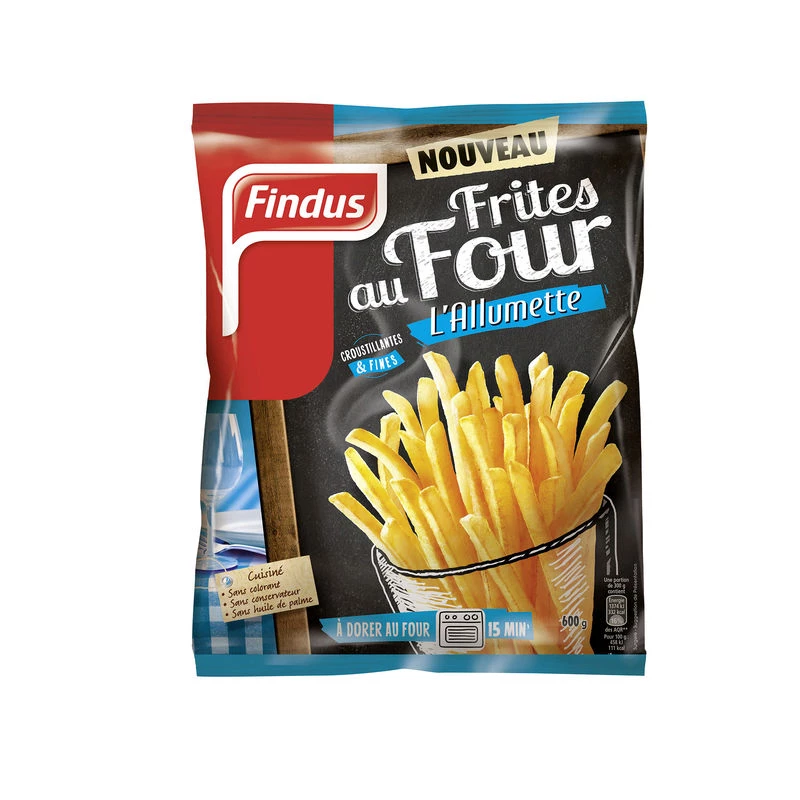 Frites au four allumettes 600g - FINDUS