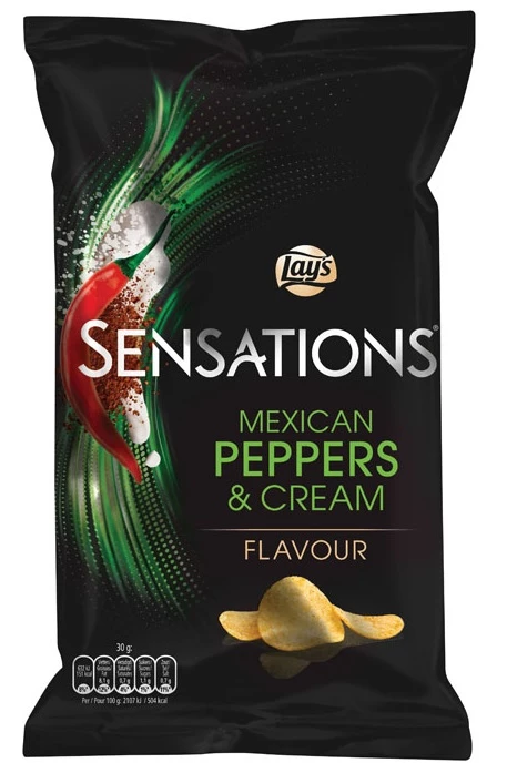 Chips sensations mexican peppers & cream flavour 150g - LAY'S