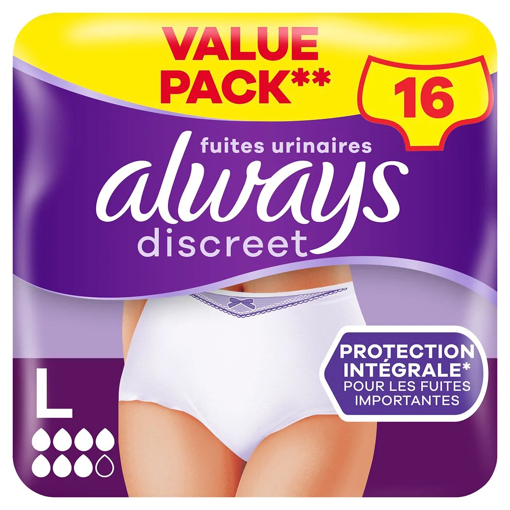 Always Discreet Cul Inco Plus