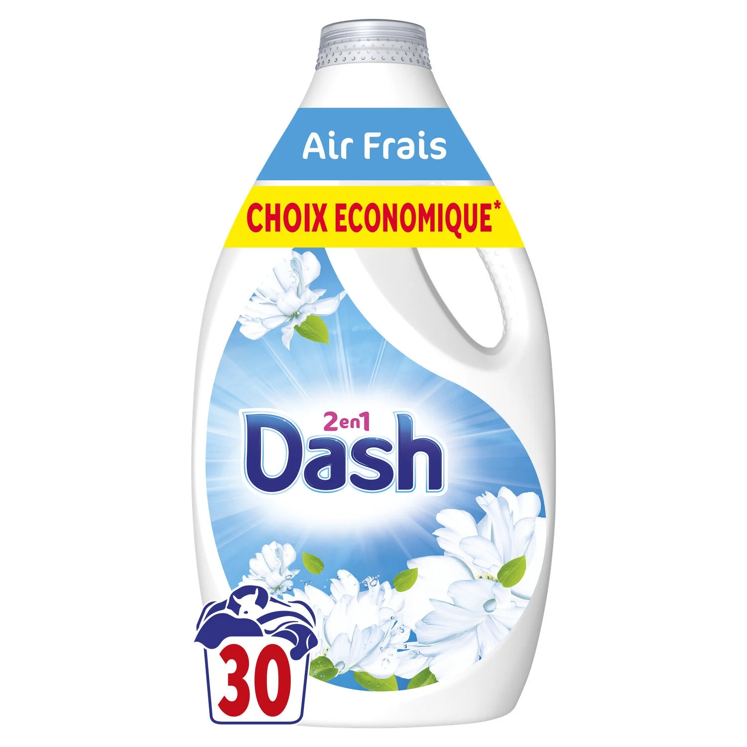 Liquid detergent fresh air and white flowers 1.35l - DASH