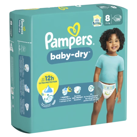 Pampers Baby Dry Geant T8 X28