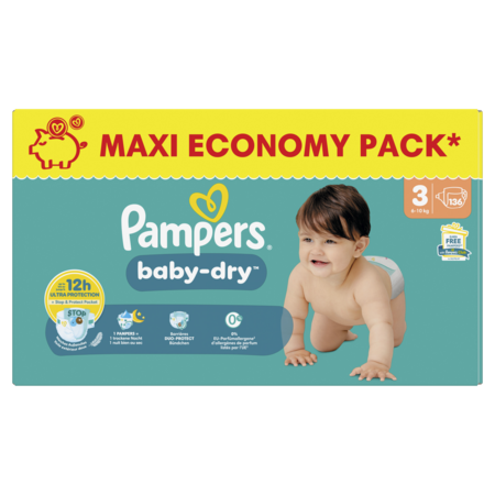 Pampers Baby Dry Maxi T3 X136