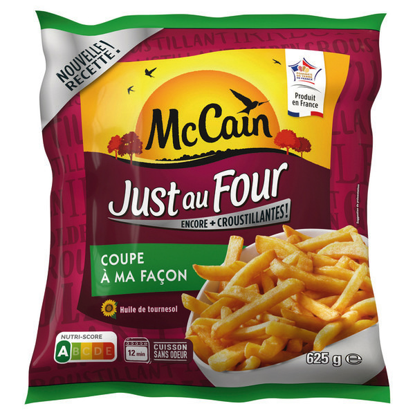 Frites just au four coupe à ma façon 625g - MC CAIN