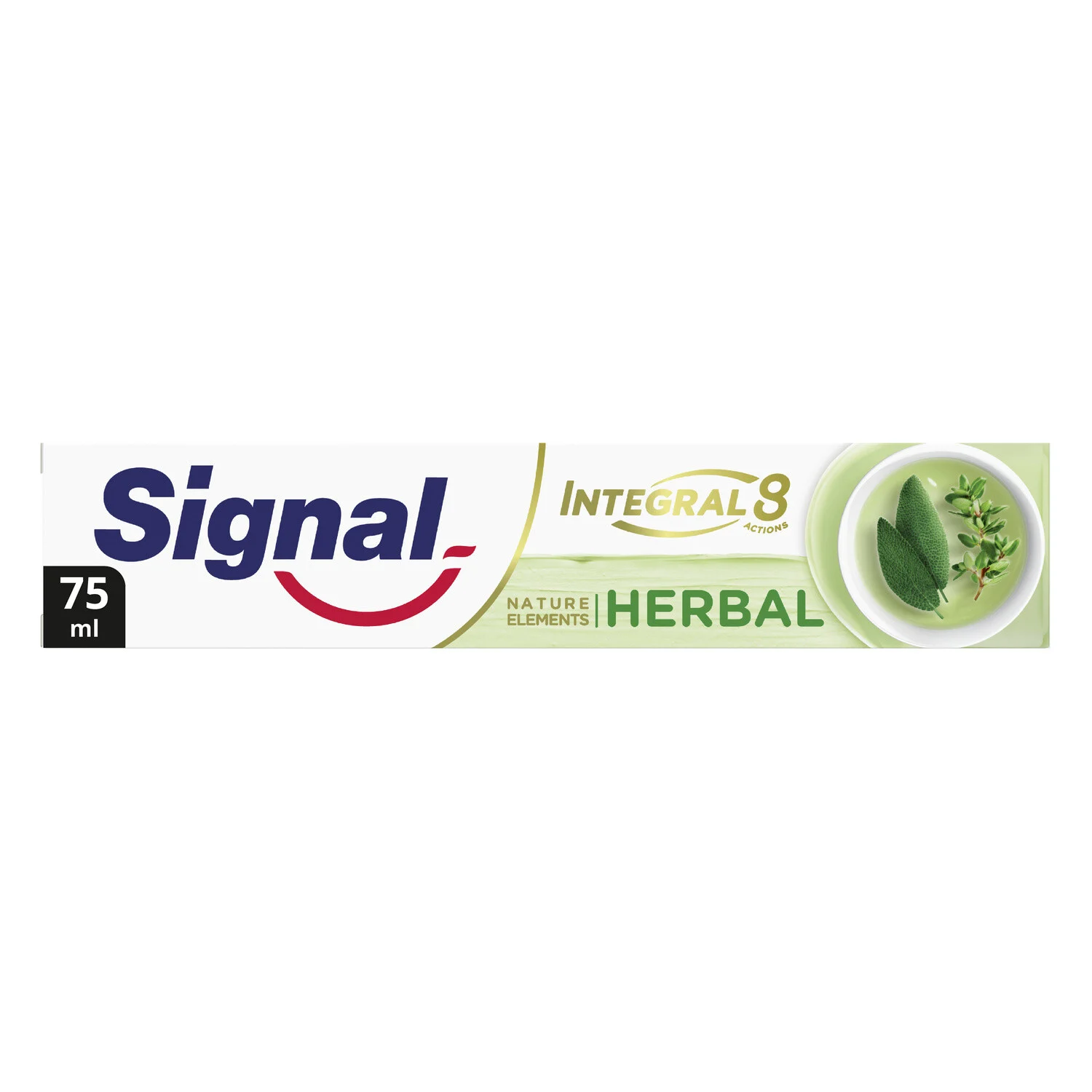 Dentrifrice Integral 8 Nature Elements Herbal 75ml -signal