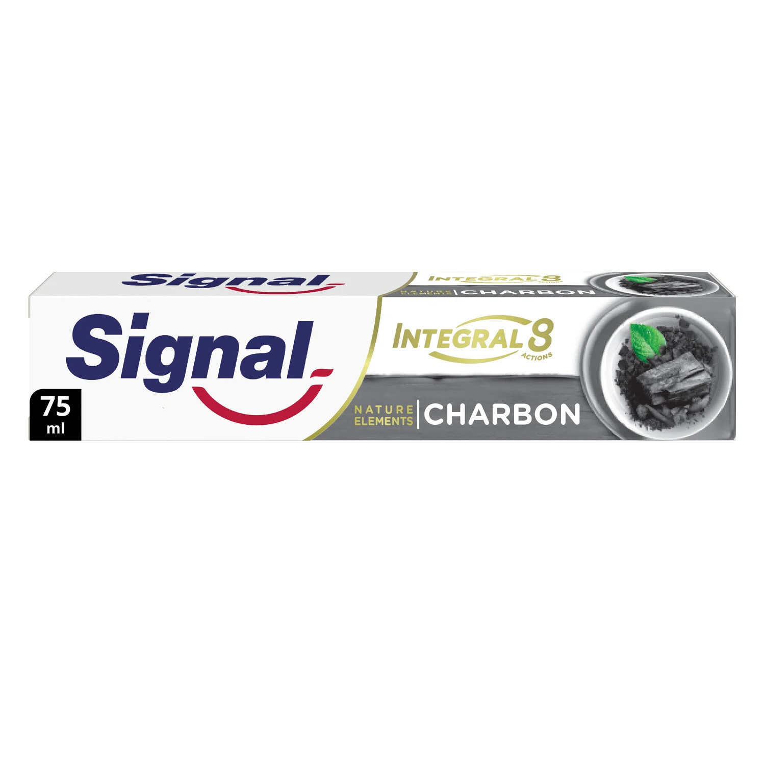 Dentifrice Integral 8 Nature Elements Charbon 75ml -signal