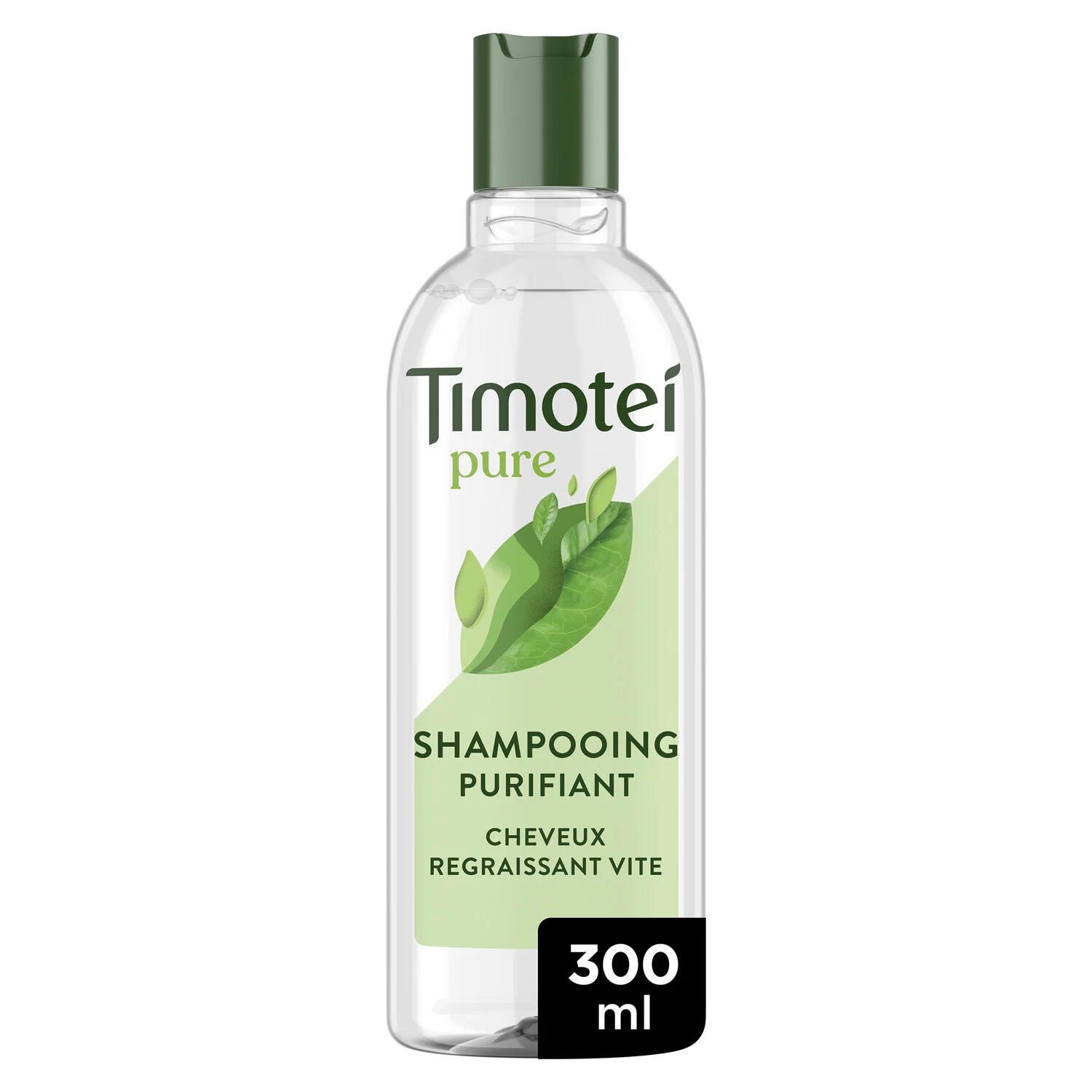 Silikonfreies, reinigendes Shampoo für normales Haar, das schnell nachfettet, mit Grüntee-Extrakt, 300 ml – Timotei