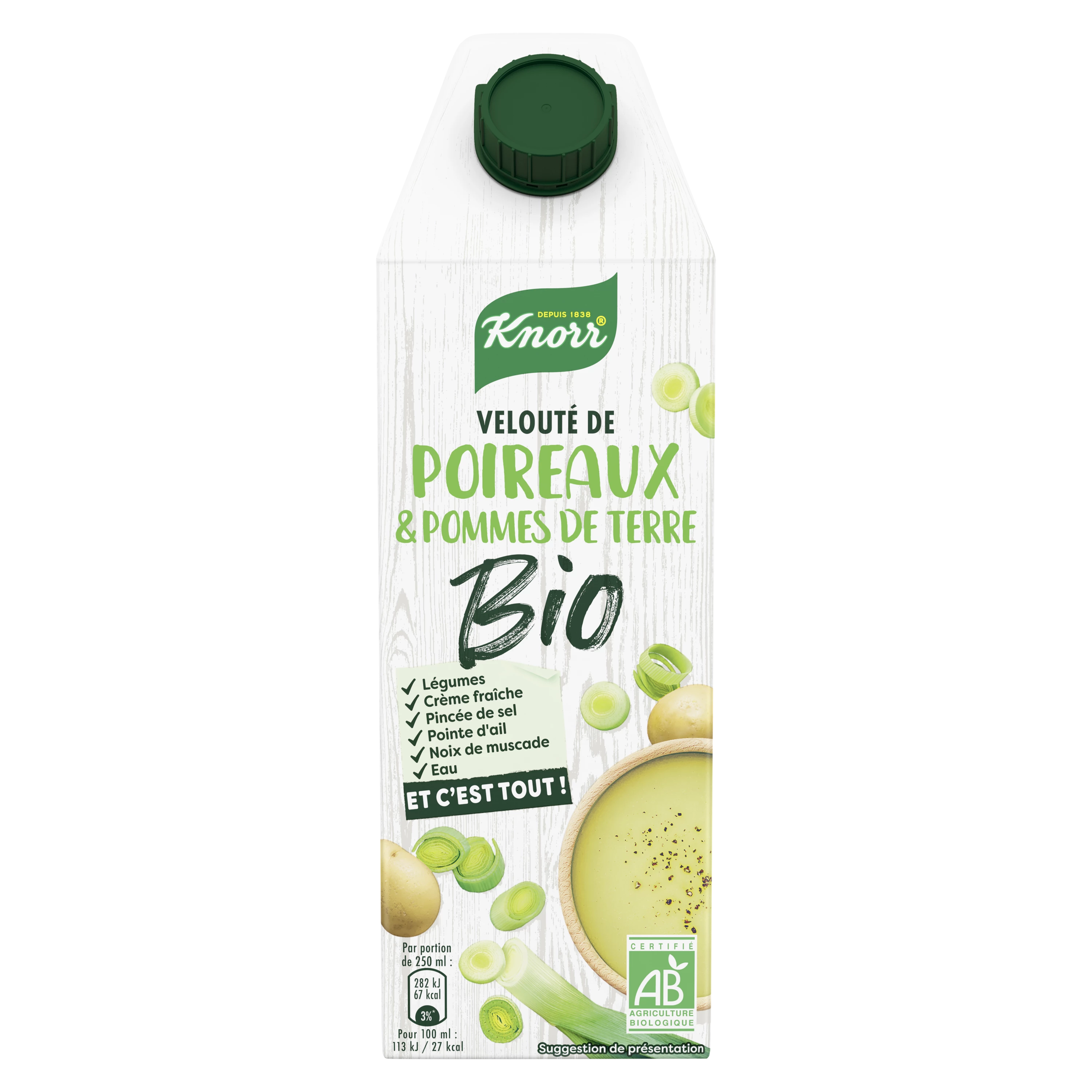 Alho-poró orgânico Knorr 750ml