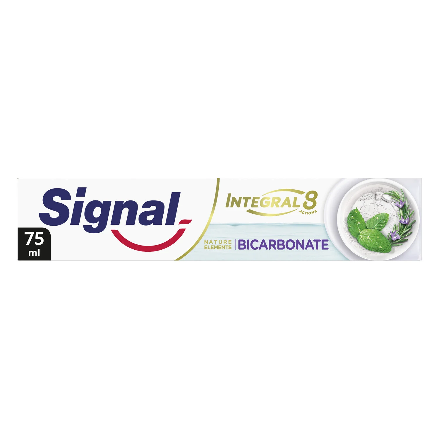 Dentifrice Integral 8 Nature Elements Bicarbonate 75ml - Signal