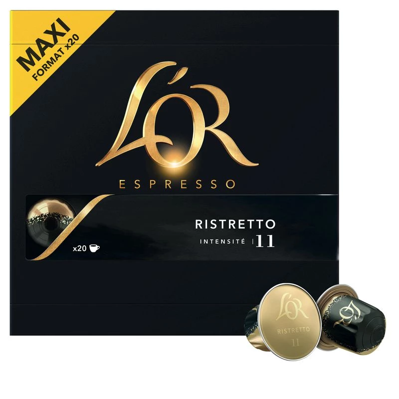 Café Ristretto X20 капсулы алюминиевые 104г - L'OR