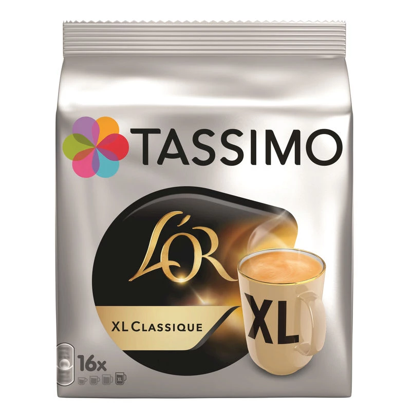 Kaffee XL Classic Gold X16 Pads 136g - TASSIMO