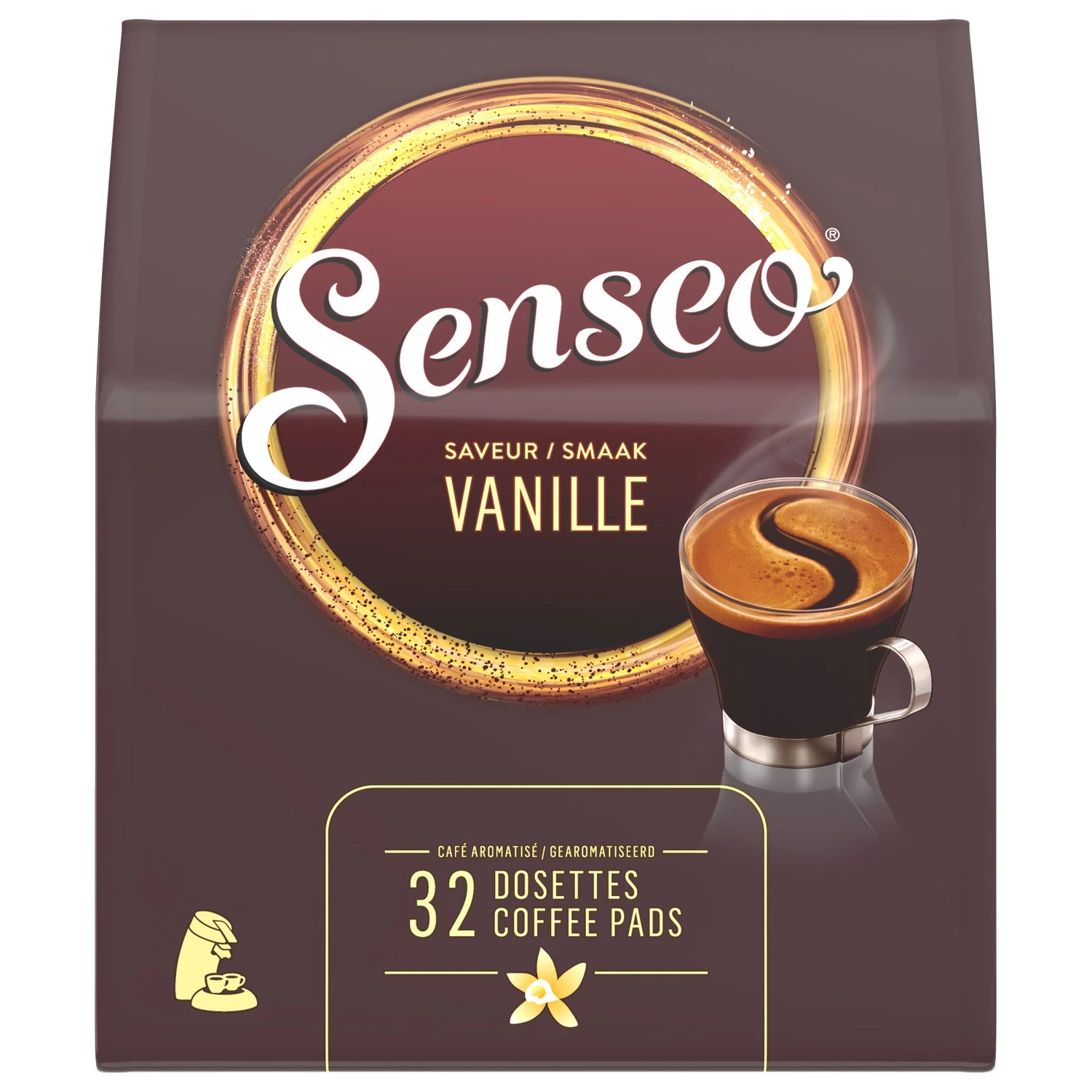 Kaffee mit Vanillegeschmack x32 Pads 222g - SENSEO