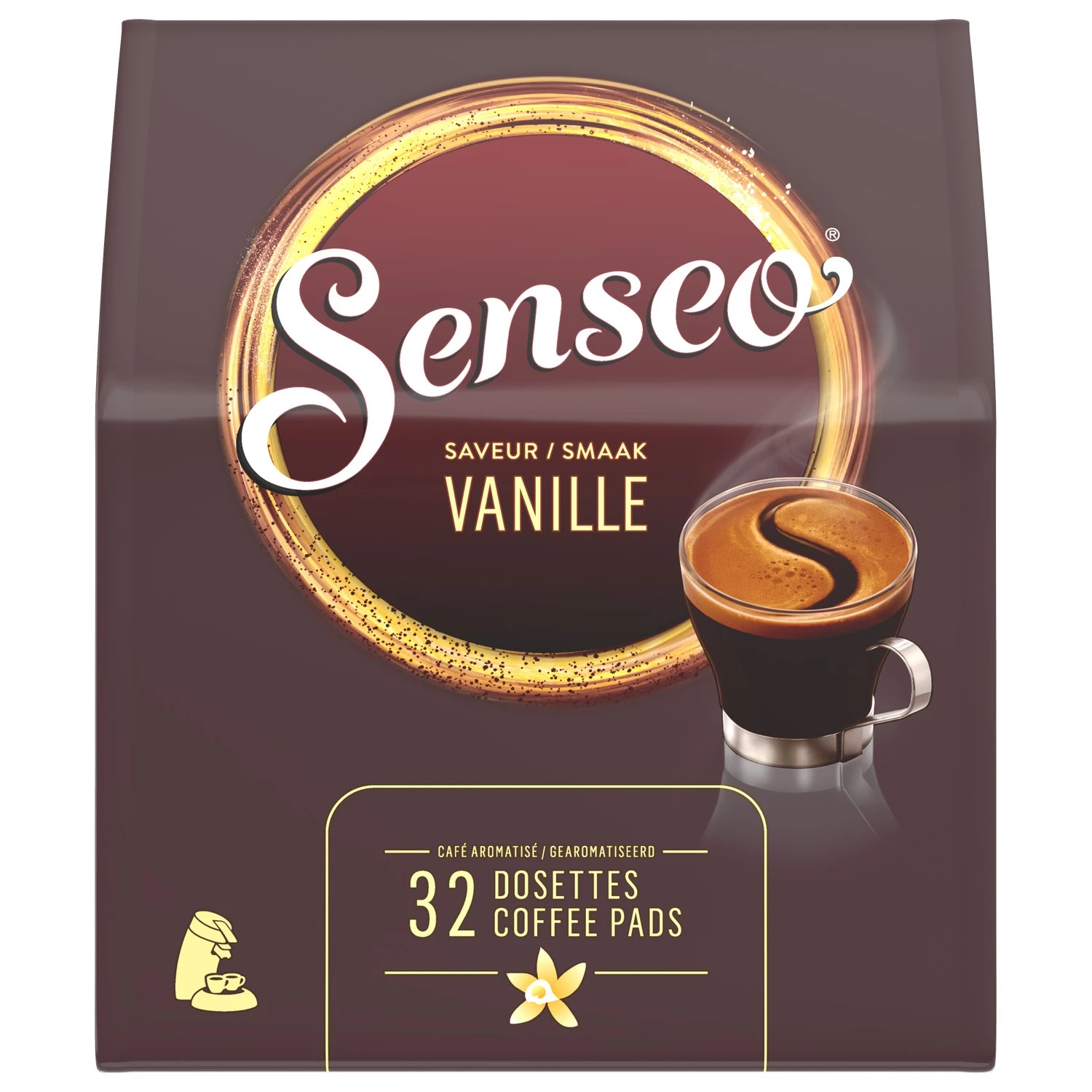 Café sabor baunilha x32 cápsulas 222g - SENSEO