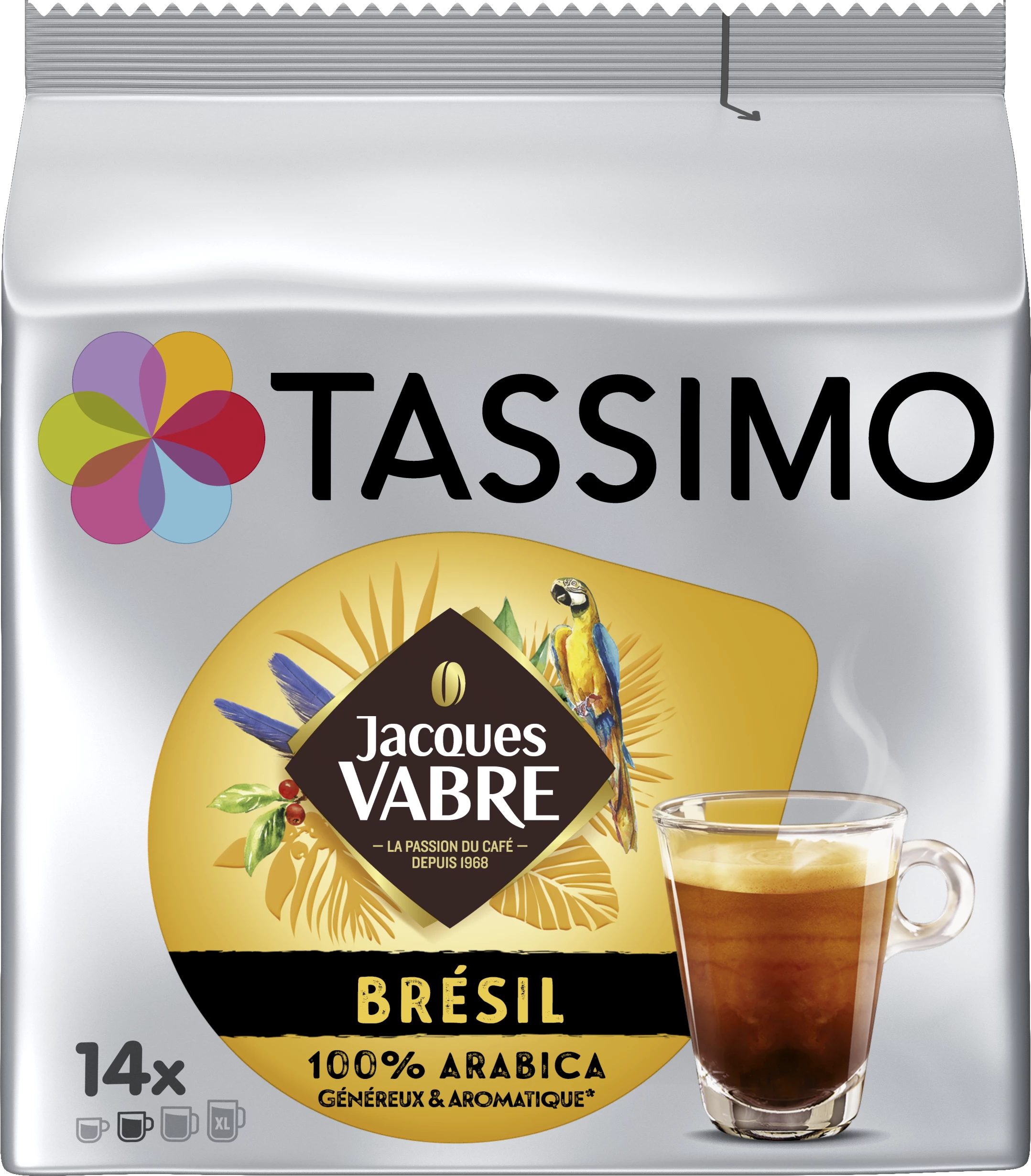 सेंसियो X14 संगत कॉफी पॉड्स 97g - TASSIMO