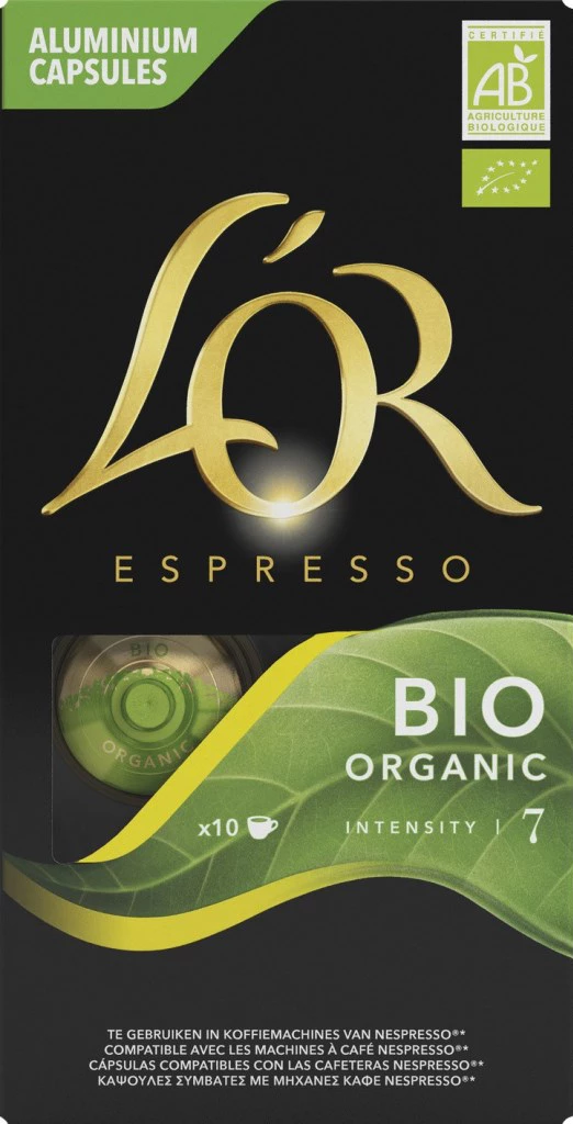 Espressopad-Intensität 7 Bio, x10, 52 g - L'OR