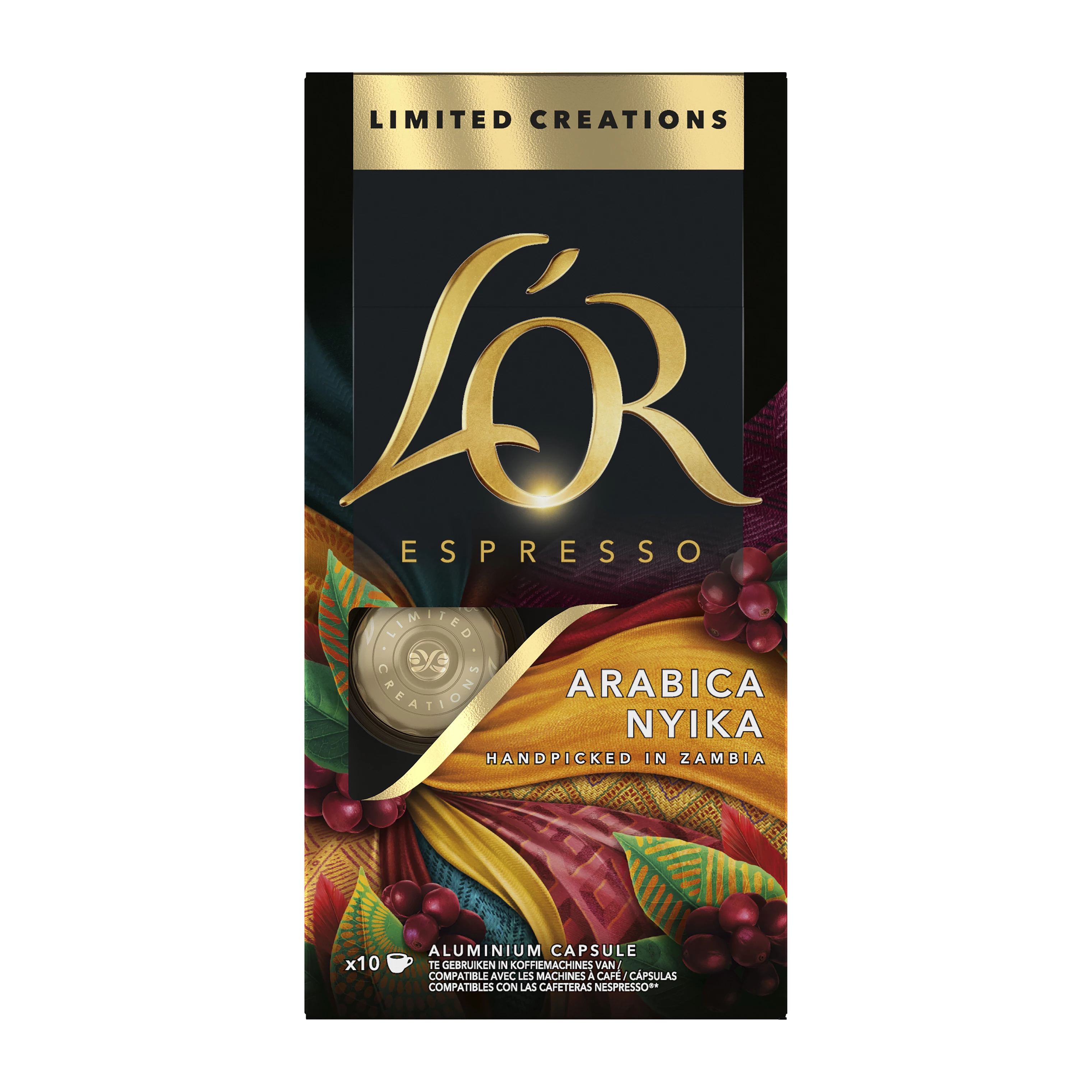 Nyika Arabica-Kaffeekapseln, limitierte Auflage, Nespresso-kompatibel, x10; 52g - L'OR