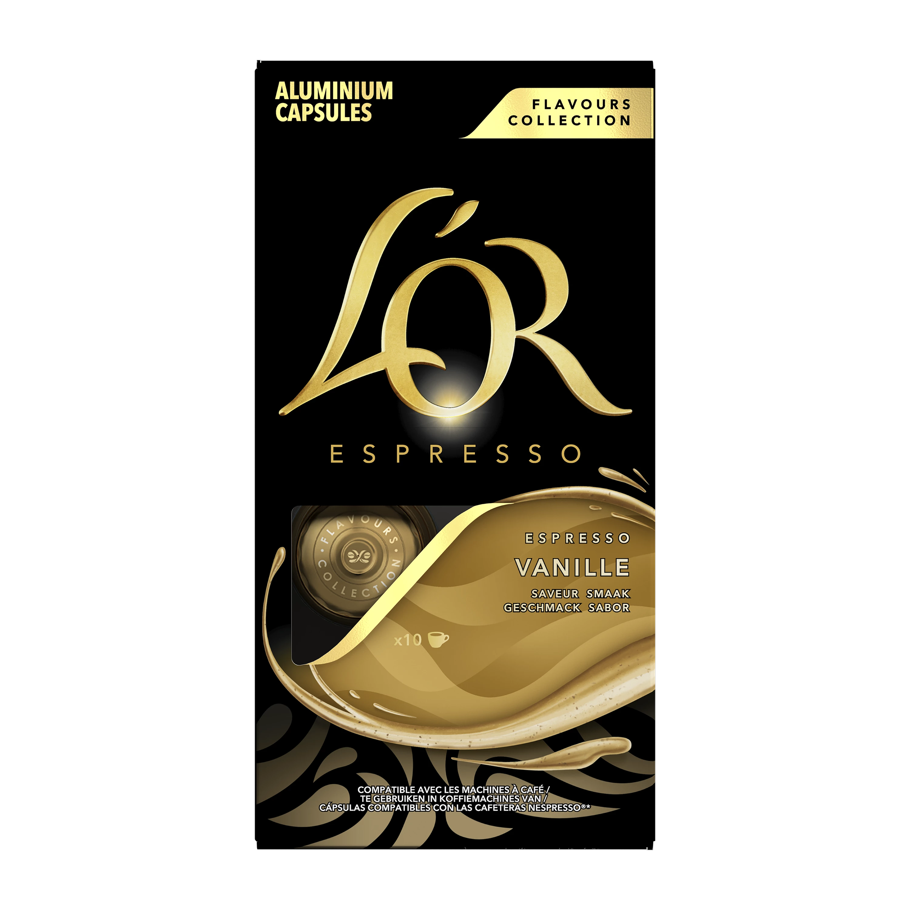 Cápsulas de café expresso de baunilha compatíveis com Nespresso; x10; 52g - L'OR
