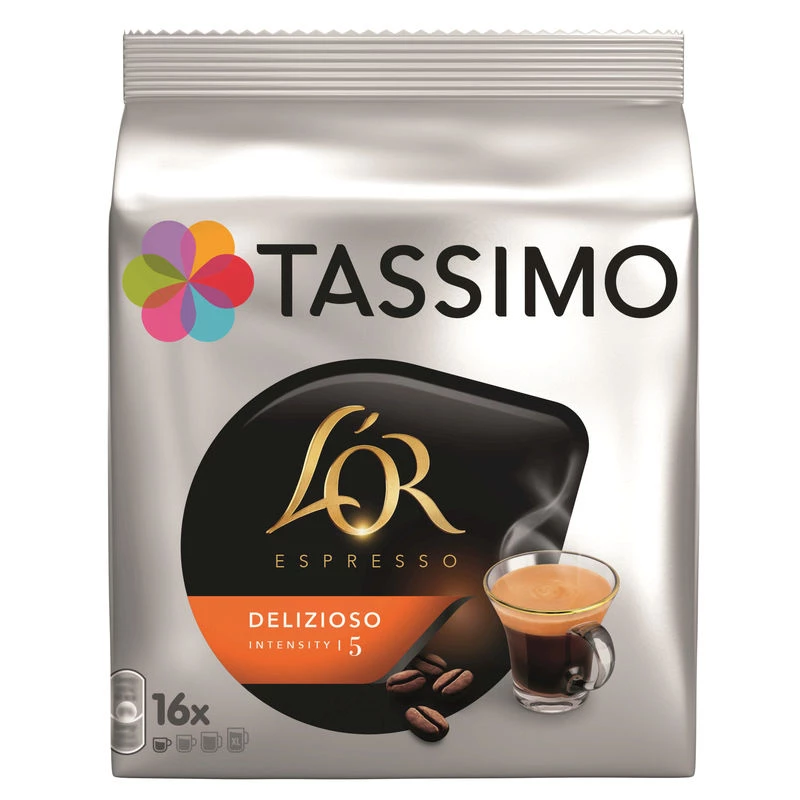 كافيه ديليزيوسو لور اسبريسو X16 جرعات 104 جرام - TASSIMO