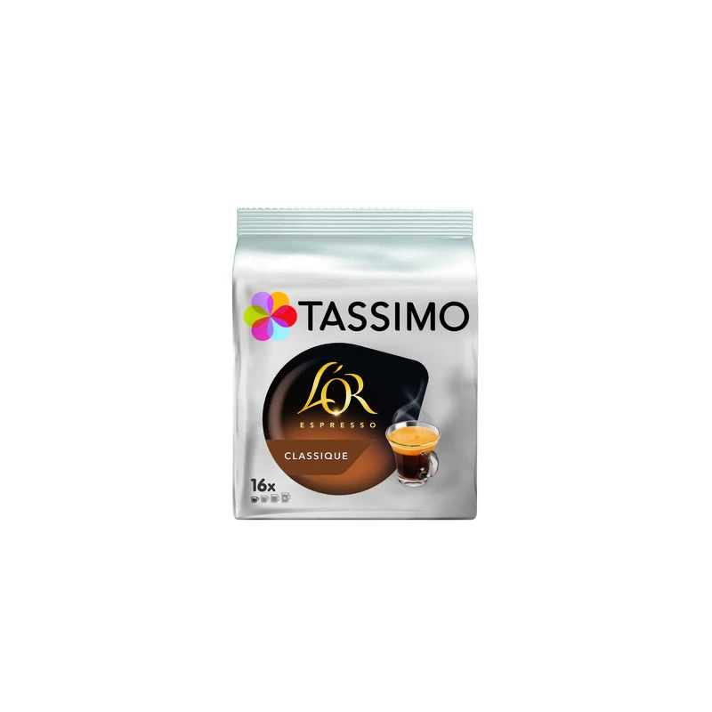 كبسولات كافيه كلاسيك لور اسبريسو X16 104 جرام - TASSIMO