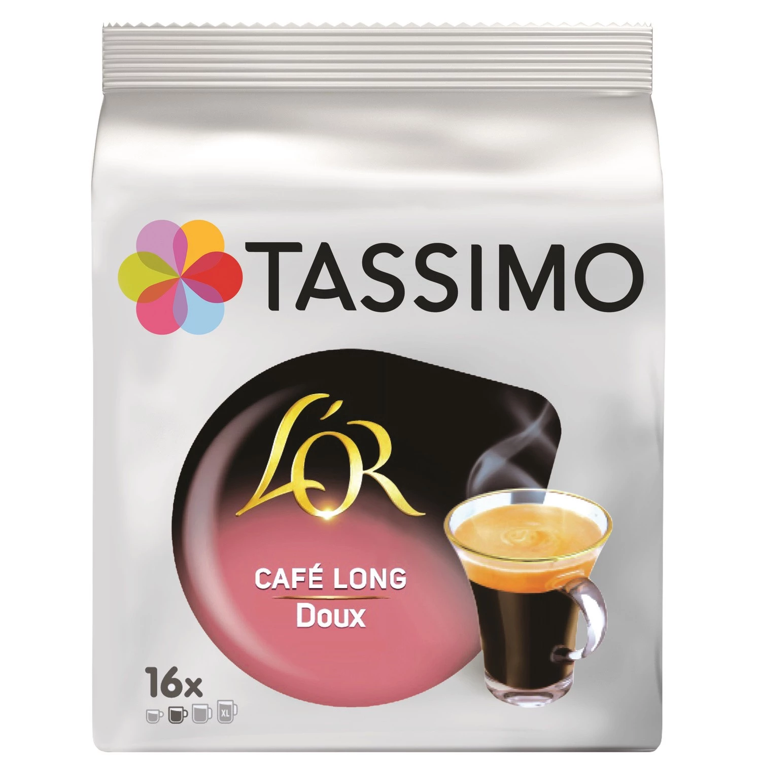 Langer süßer Kaffee l'or x16 Kapseln 89g - TASSIMO